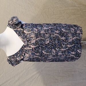 Loft Floral Blouse SZ SM